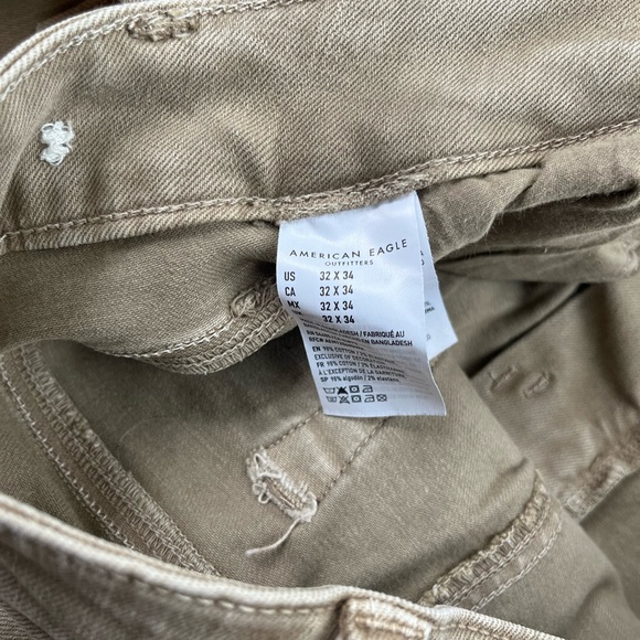 American Eagle Tan Khaki Jeans 32x34 - Picture 3 of 4